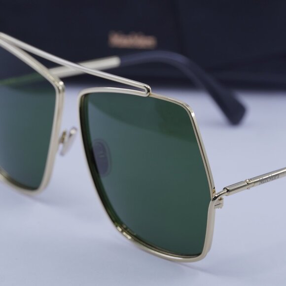 MaxMara ELSA MM0006 08A Geometric Sunglasses - Ruthenium/Smoke - Picture 5 of 14